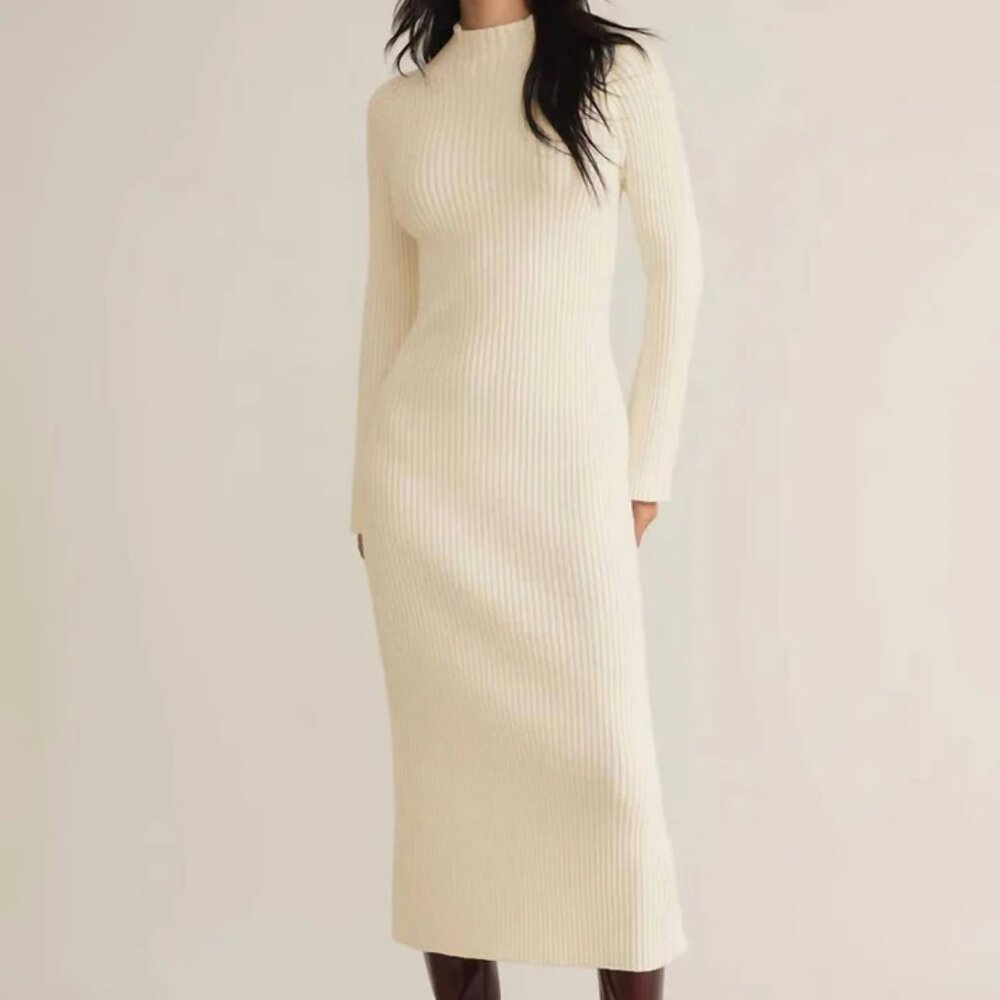 Z Supply Kass Mock Neck Sweater Dress - S